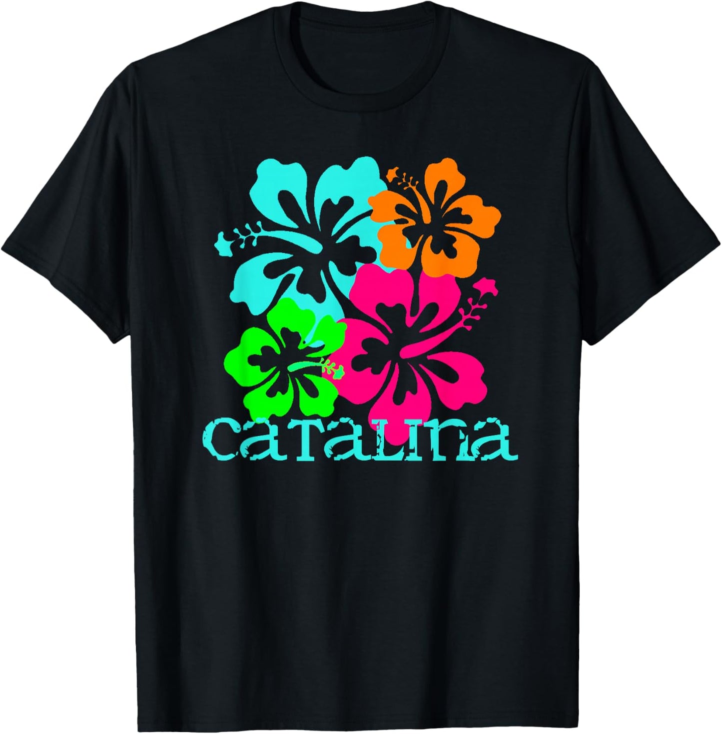 Catalina Island Beach Tropical Paradise Travel Surf Ocean T-Shirt - T-Shirt | Black