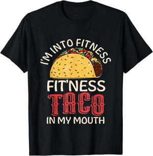 Fitness Taco In My Mouth T-Shirt - T-Shirt | Black