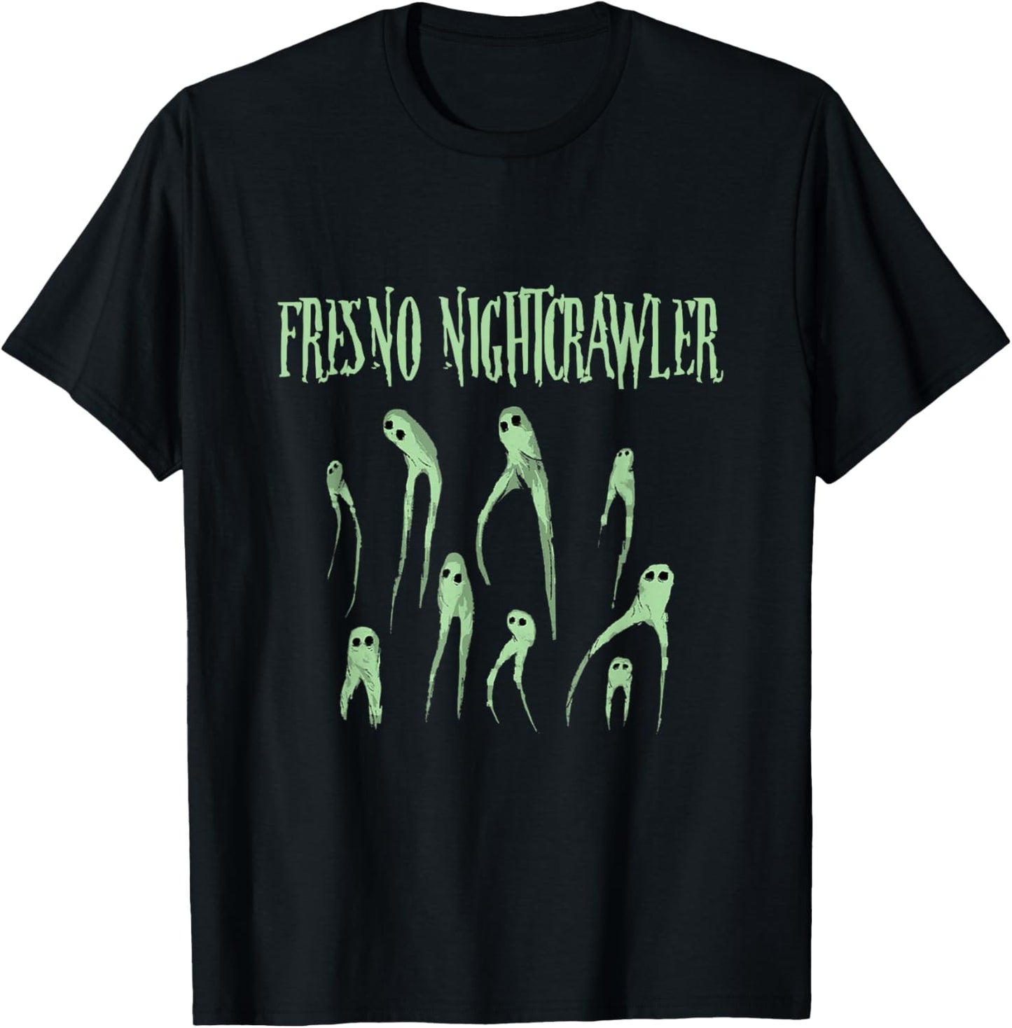 Fresno Nightcrawlers California Cryptid Paranormal Halloween T-Shirt - T-Shirt | Black