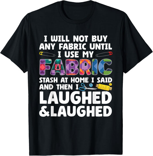 Funny Quilting Art Women Quilt Sewer Quilter Sewing T-Shirt - T-Shirt | Black