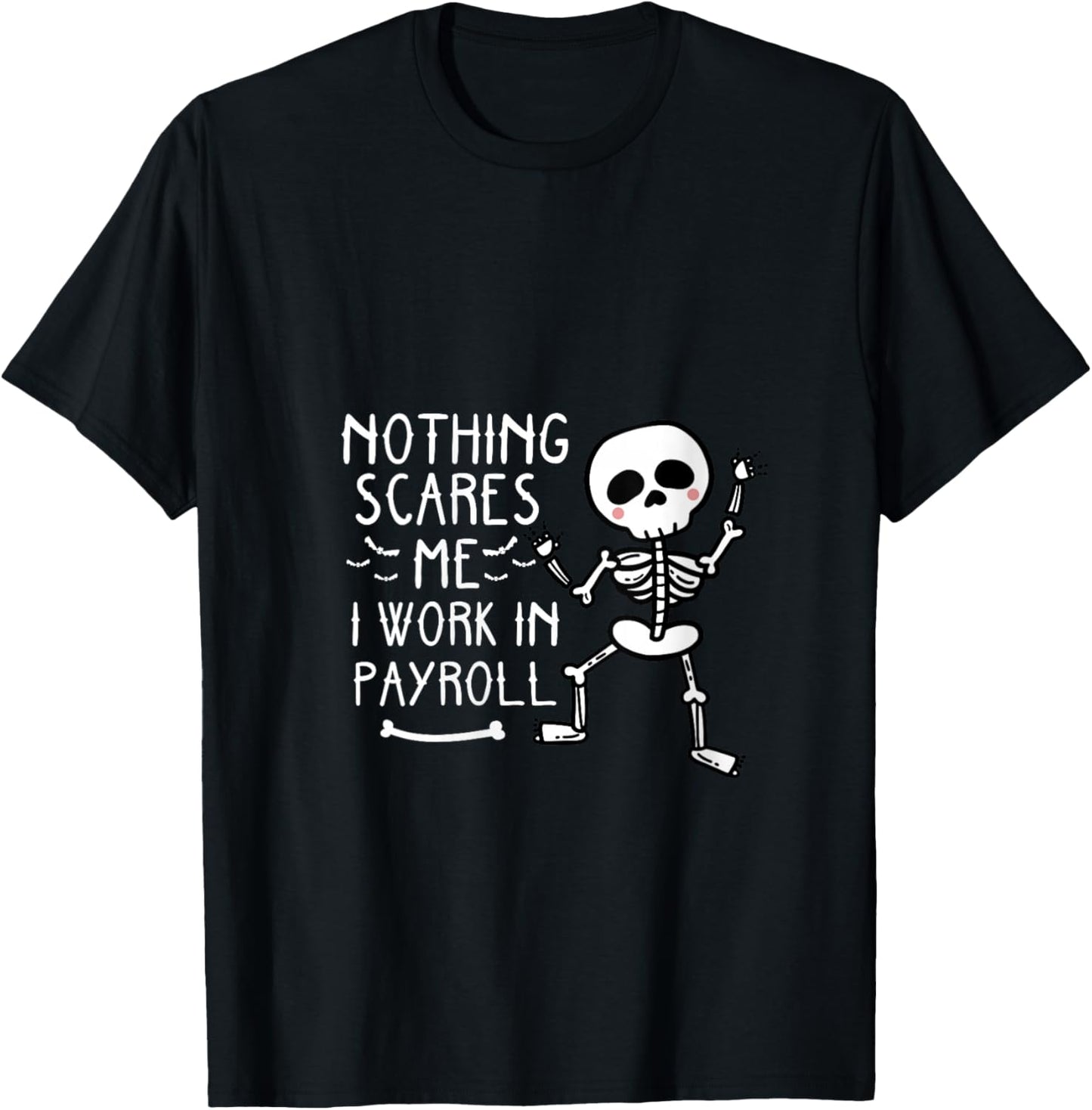 Funny Payroll Halloween Human Resources Dancing Skeleton V-Neck T-Shirt - T-Shirt | Black