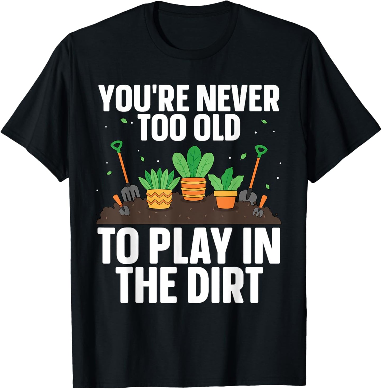 Funny Gardening Art Women Indoor Garden Plant Lovers T-Shirt - T-Shirt | Black