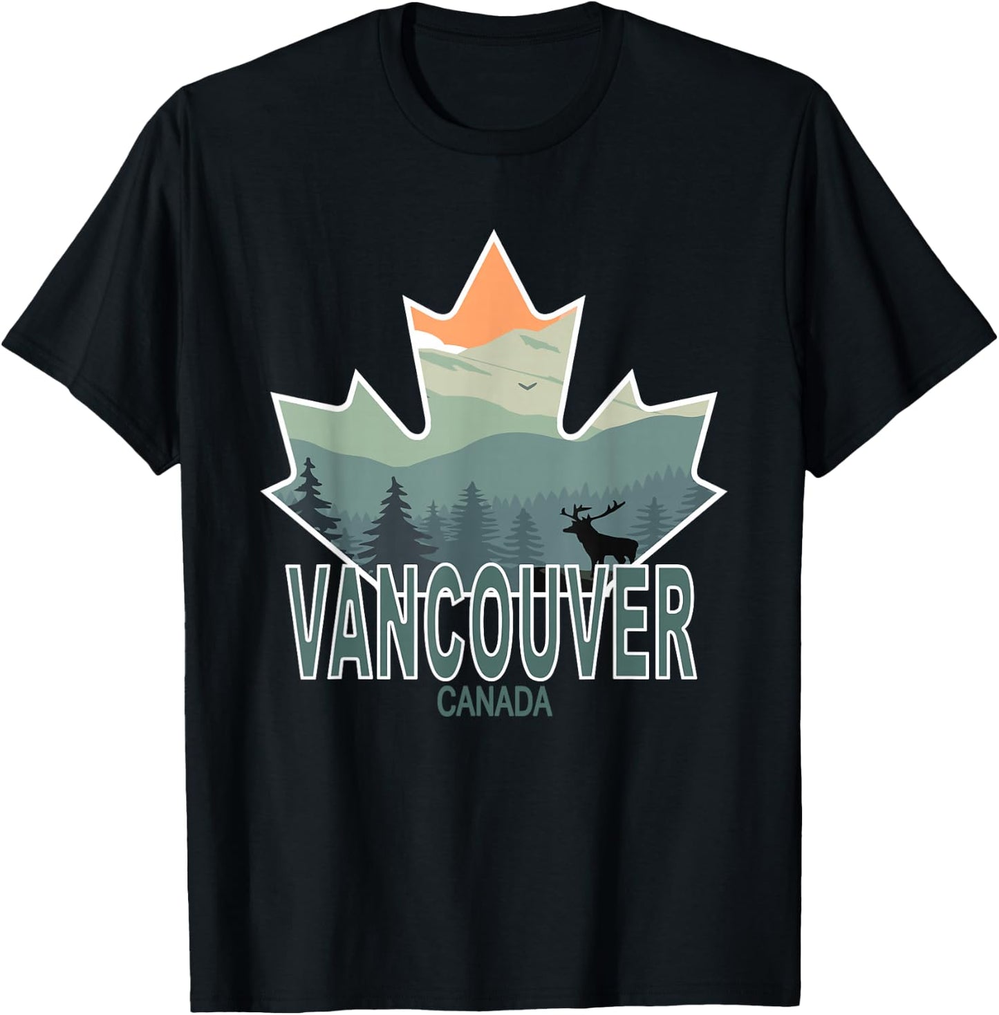 Vancouver, British Colombia, Canada T-Shirt - T-Shirt | Black