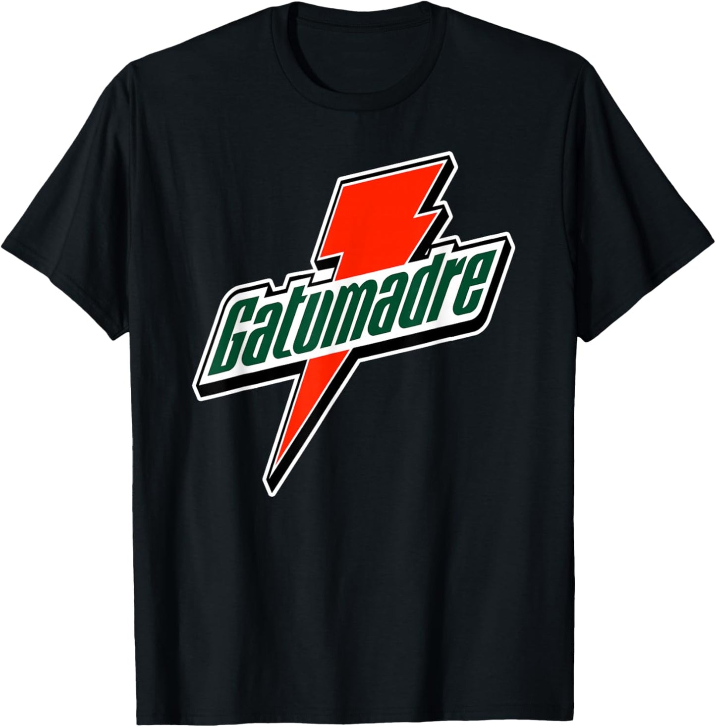 Gatumadre Sports Drink Parody Mexican Funny Saying Spanish T-Shirt - T-Shirt | Black