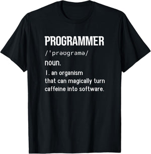 Programmer Programming Coding Software Developer Sayings T-Shirt - T-Shirt | Black
