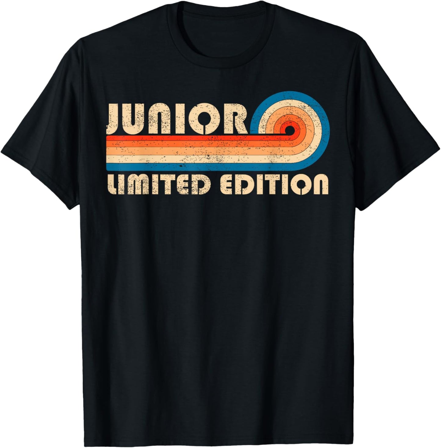 JUNIOR First Name Funny Retro Vintage Birthday T-Shirt - T-Shirt | Black