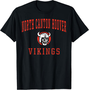 North Canton Hoover High School Vikings C1 T-Shirt - T-Shirt | Black