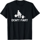 Funny Intense Workout Joke Gift and Accessories Don't Fart Black Adult Men's Classic Fit Cotton Polyester Gym Workout T-Shirt - T-Shirt | Black