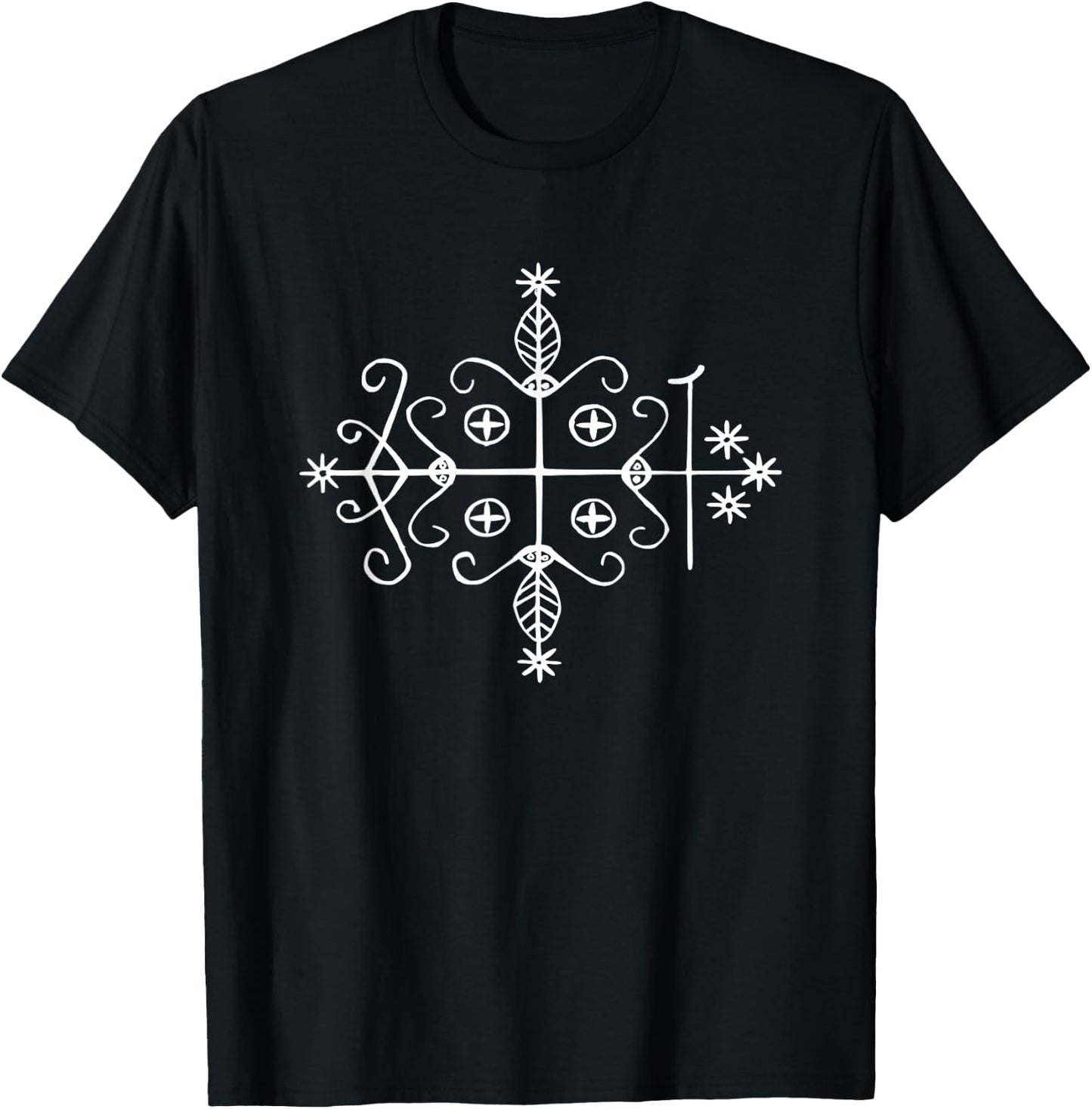 Papa Legba Veve Voodoo Vodun Voudo T-Shirt - T-Shirt | Black
