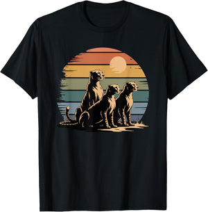 Graffiti Art Melting Cheetah Cheetahs T-Shirt - T-Shirt | Black