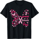 5 Year Cancer Free Breast Cancer Awareness Butterfly Women T-Shirt - T-Shirt | Black
