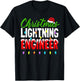 Christmas Lighting Engineer Christmas Lights Engineering T-Shirt - T-Shirt | Black