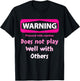 Proceed With Caution Does Not Play Well With Others - Black, Small, Short Sleeve, Cotton 80% Polyester 20%, Unique Graphic Design T-Shirt - T-Shirt | Black