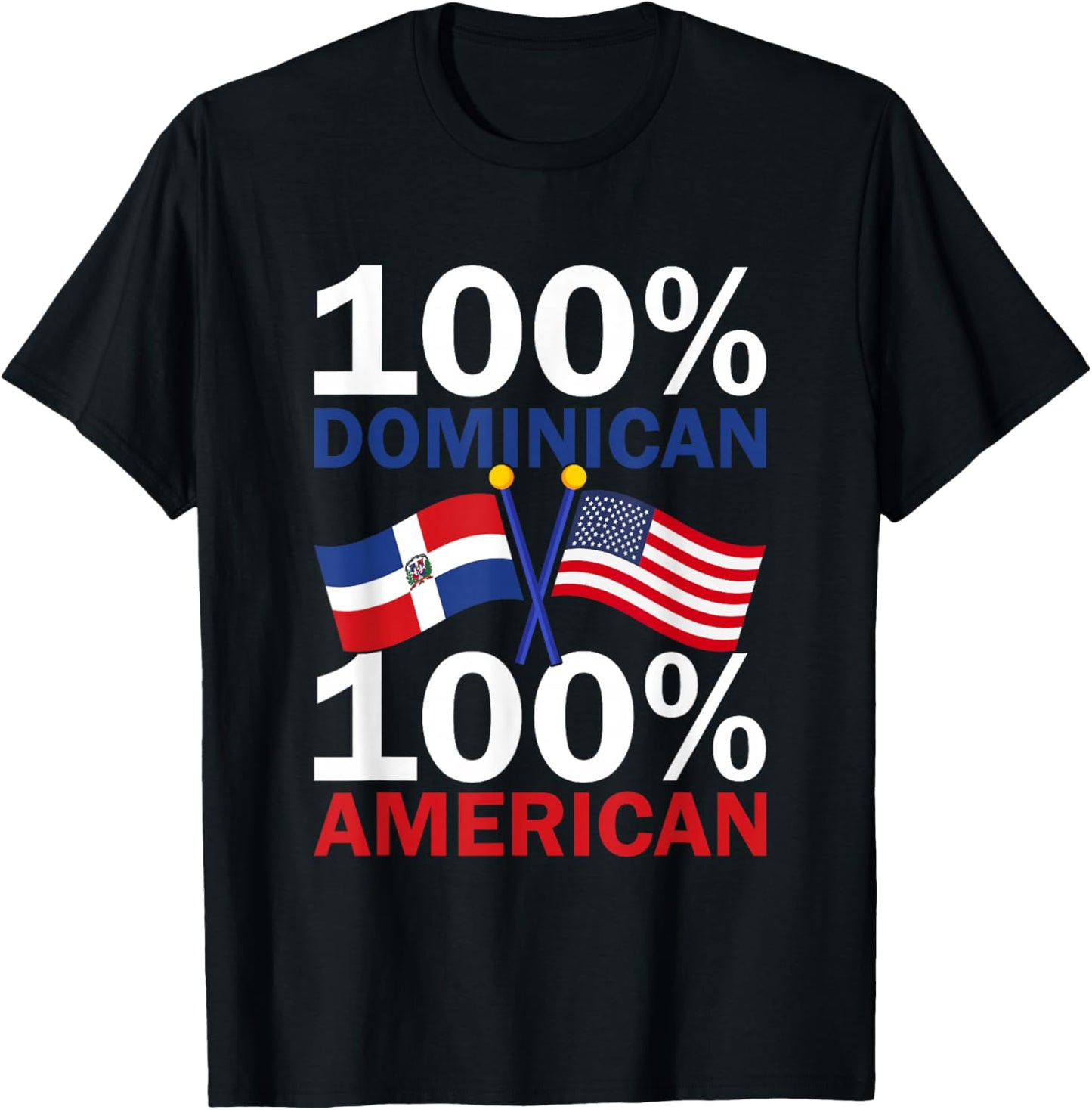 Dominican Republic Flag Republica Dominicana T-Shirt - T-Shirt | Black
