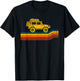 Overland Atlas Retro Rover Tracks 4x4 Offload Camping T-Shirt - T-Shirt | Black