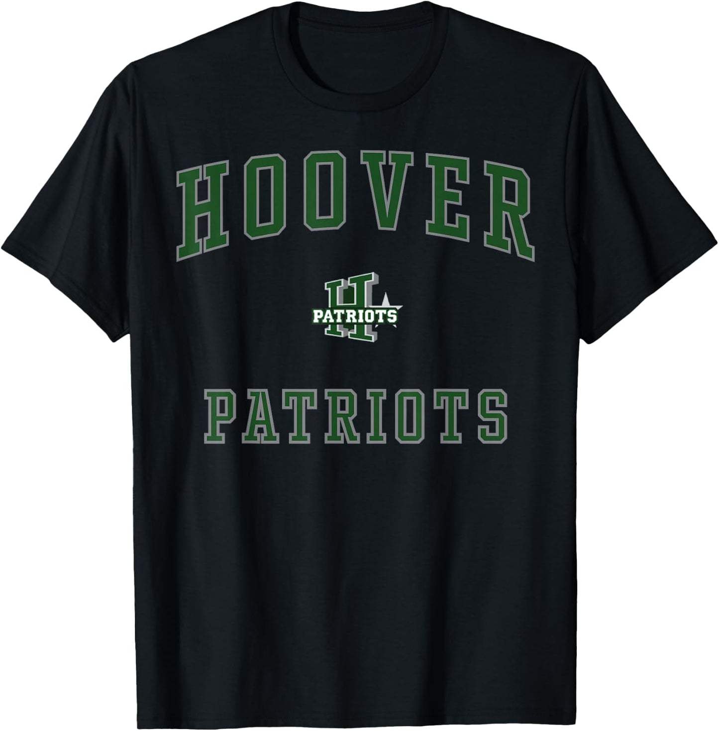 Hoover High School Patriots C1 T-Shirt - T-Shirt | Black