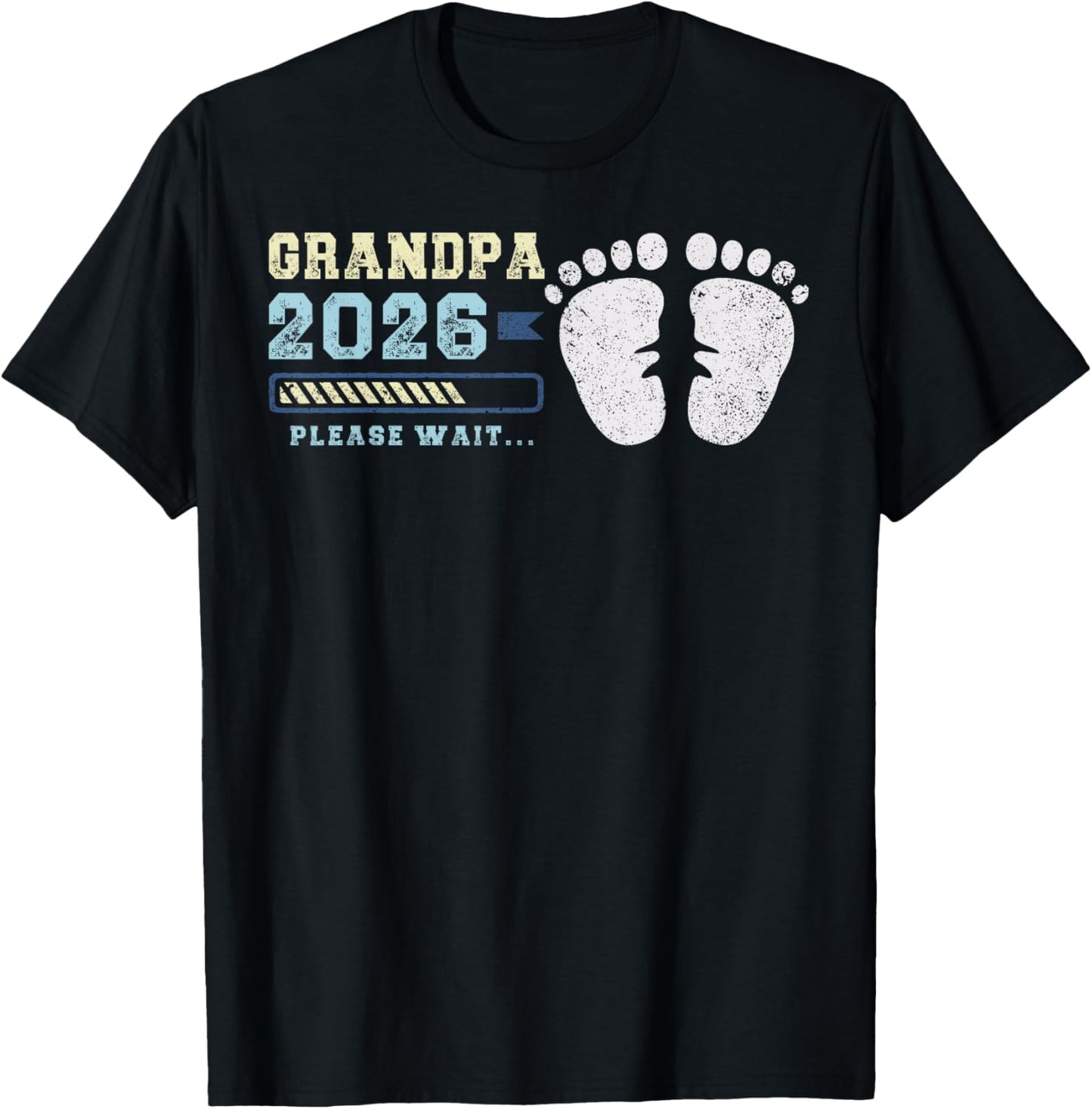 Grandpa 2026, Baby Announcement, Expecting Grandfather T-Shirt - T-Shirt | Black