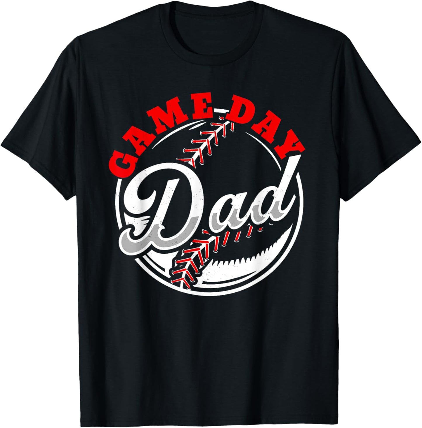 Game Day Dad Proud Baseball Parent Summer Sports League Women T-Shirt - T-Shirt | Black
