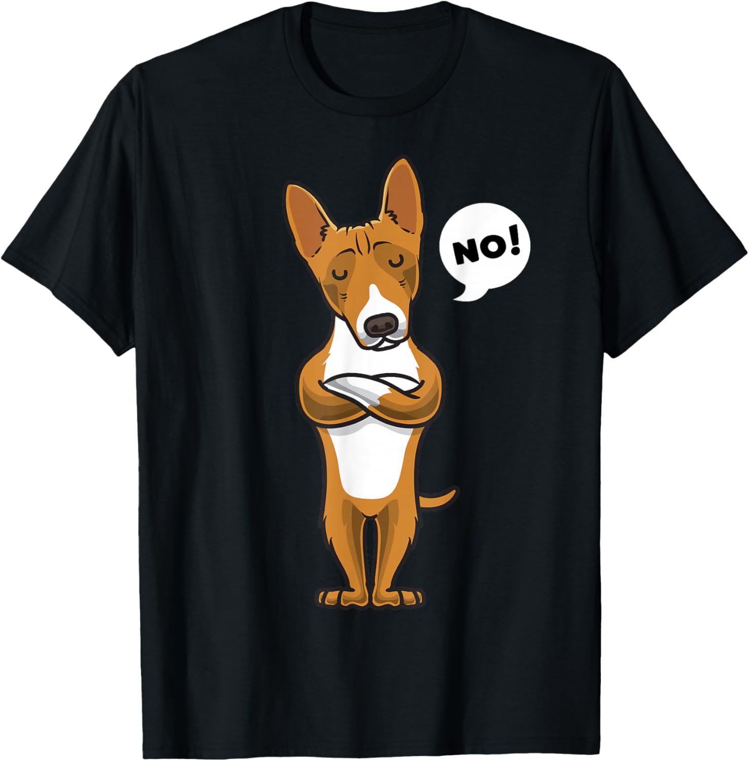 Stubborn Basenji Dog Owner T-Shirt - T-Shirt | Black