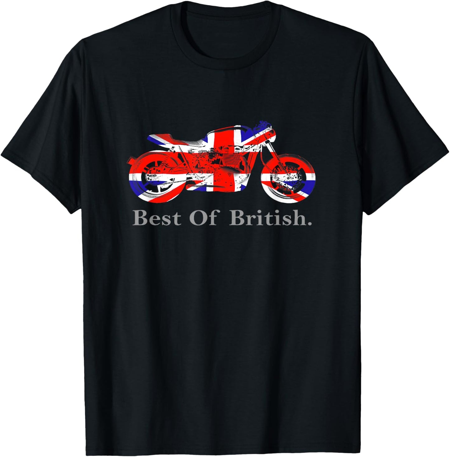 Best Of British Classic Motorcycle Design T-Shirt - T-Shirt | Black