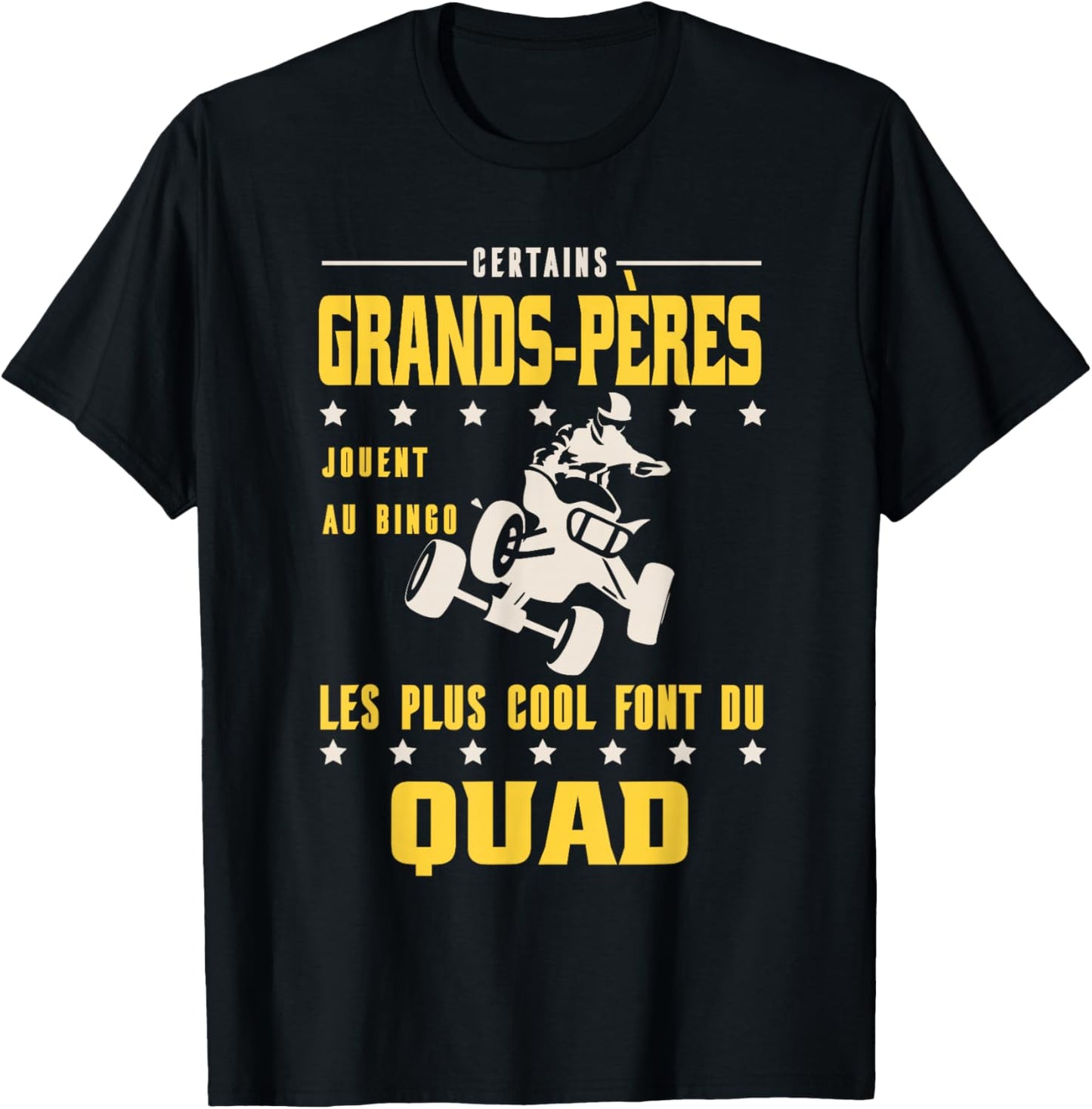 Some Grandfathers Do Quad Humor Grandpa Cool Rider T-Shirt - T-Shirt | Black