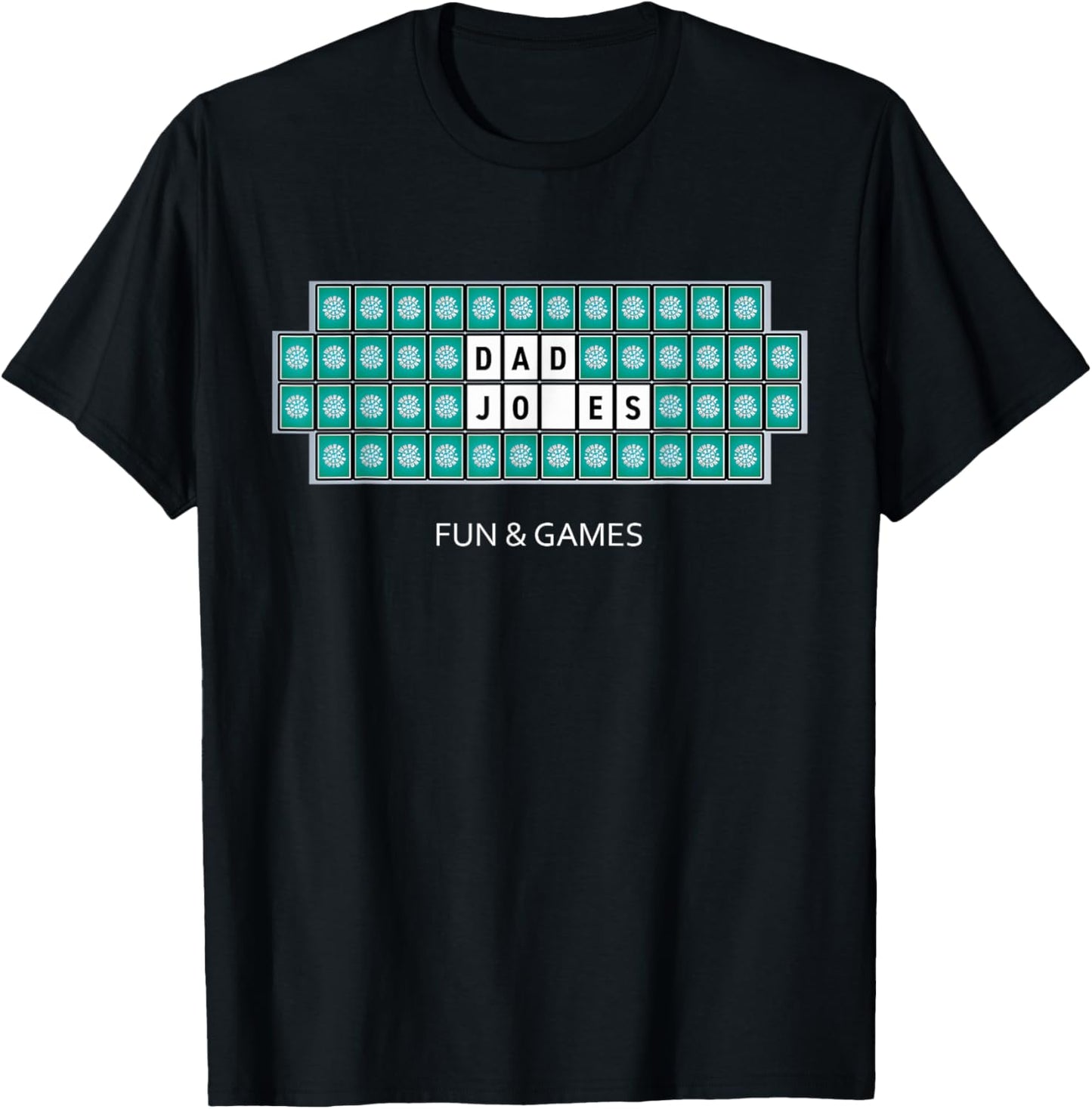 Wheel of Fortune Dad Jokes Father's Day T-Shirt - T-Shirt | Black