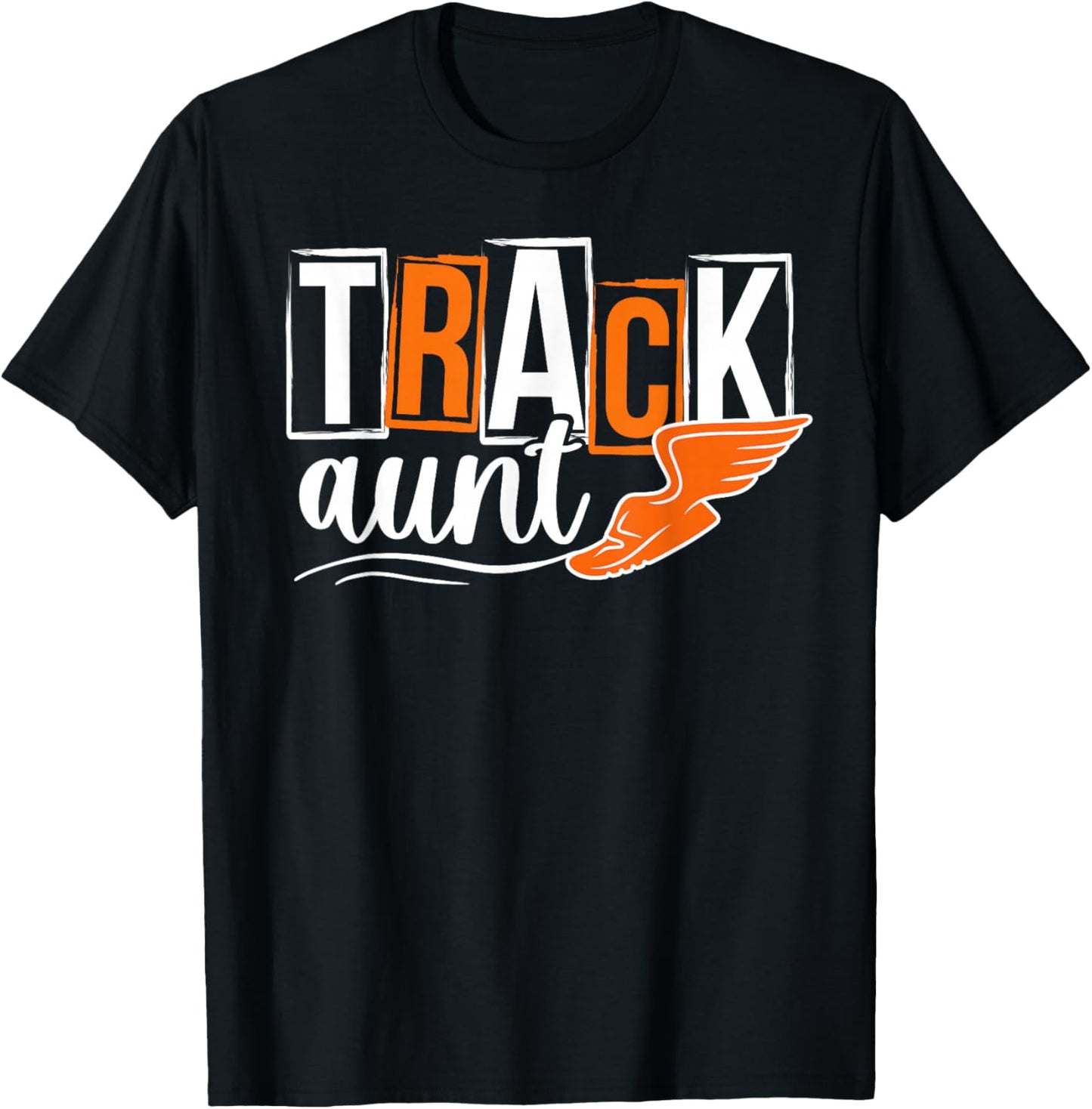 Track Aunt Proud Aunt Of A Track And Field Athlete Aunt T-Shirt - T-Shirt | Black