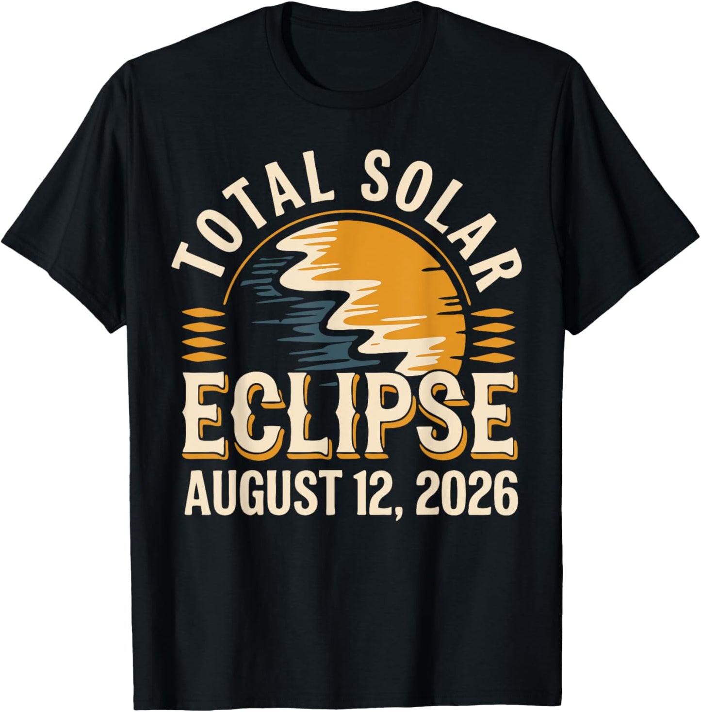 Astronomie Totalité de l'éclipse solaire 2026 12 août 2026 T-Shirt - T-Shirt | Black