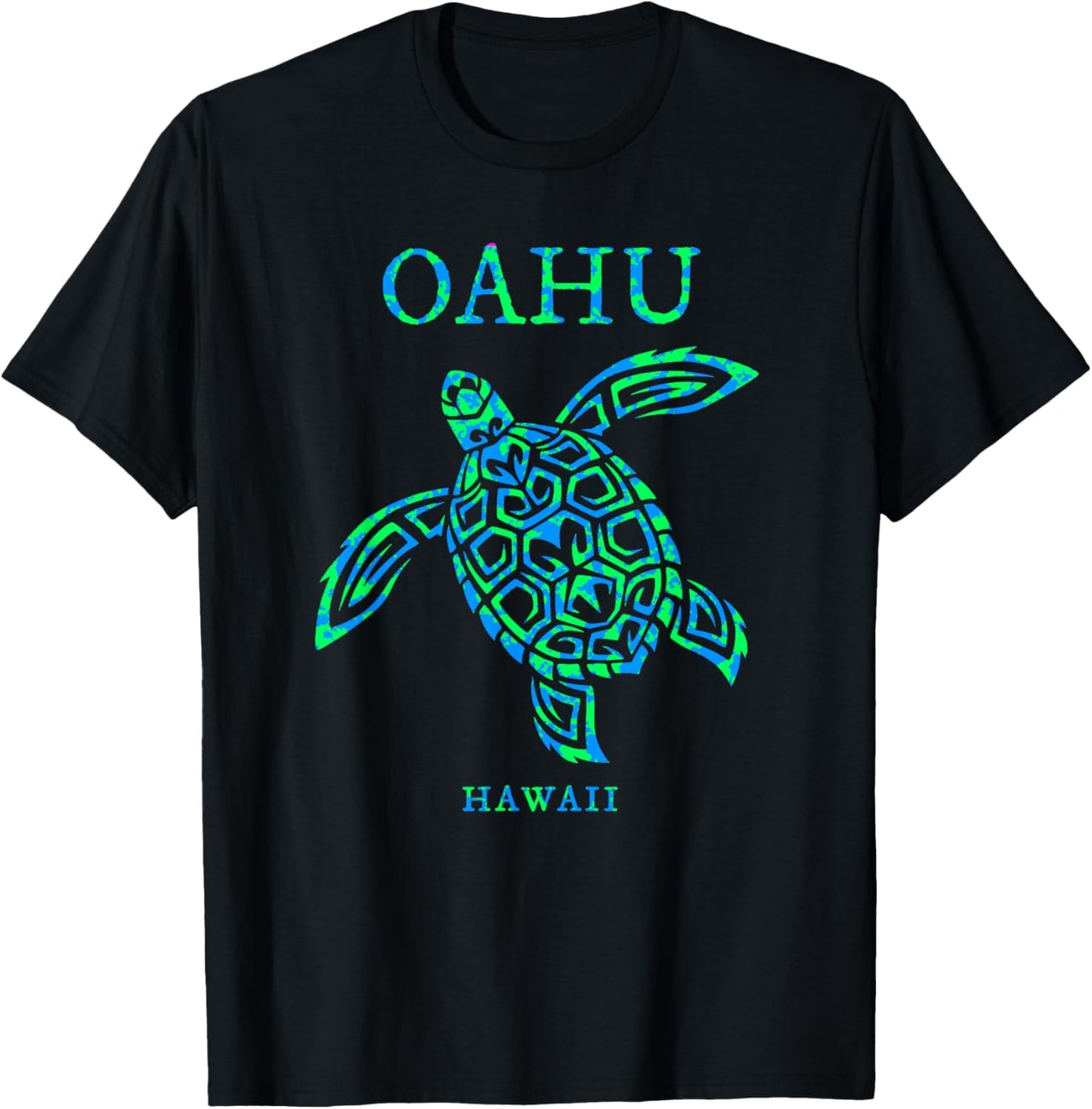 Oahu Hawaii Sea Turtle Vacation Souvenir Boys Girls Toddler T-Shirt - T-Shirt | Black