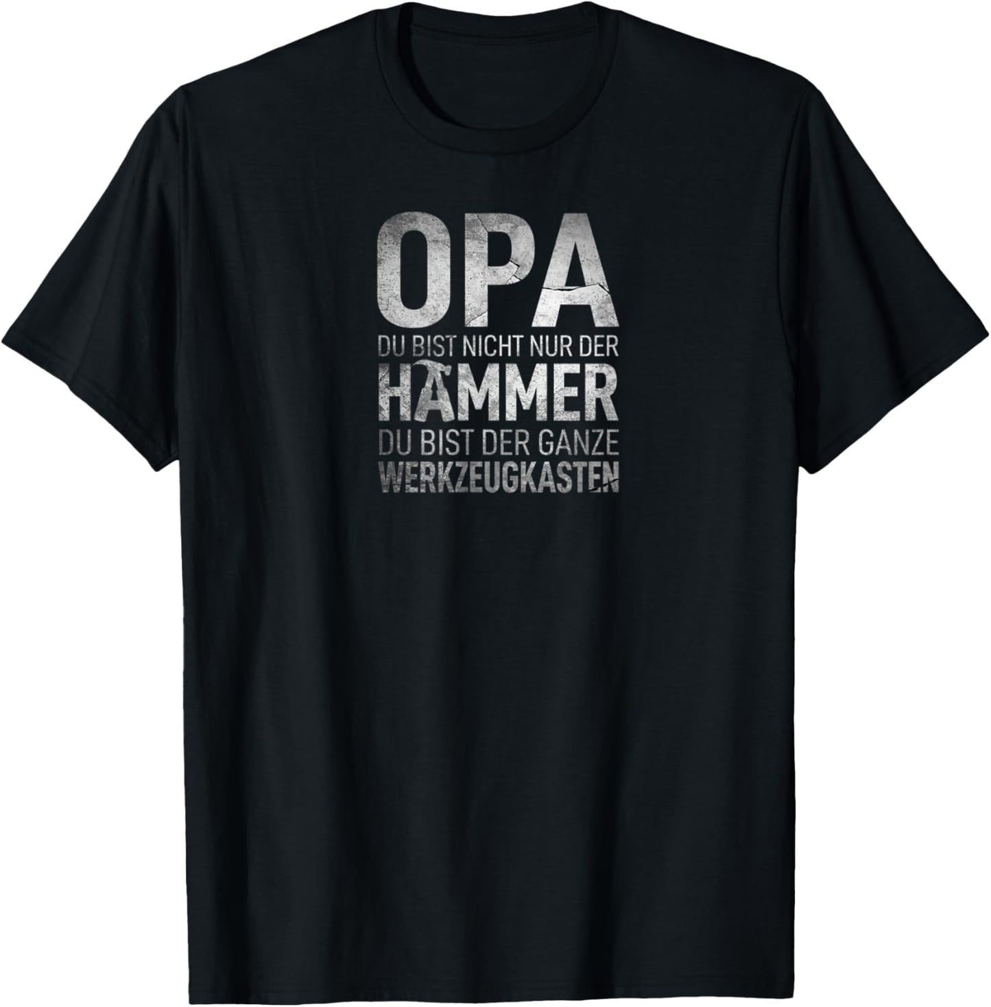 Herren Opa Du Bist Nicht Nur Der Hammer Du Bist der Werkzeugkasten T-Shirt - T-Shirt | Black