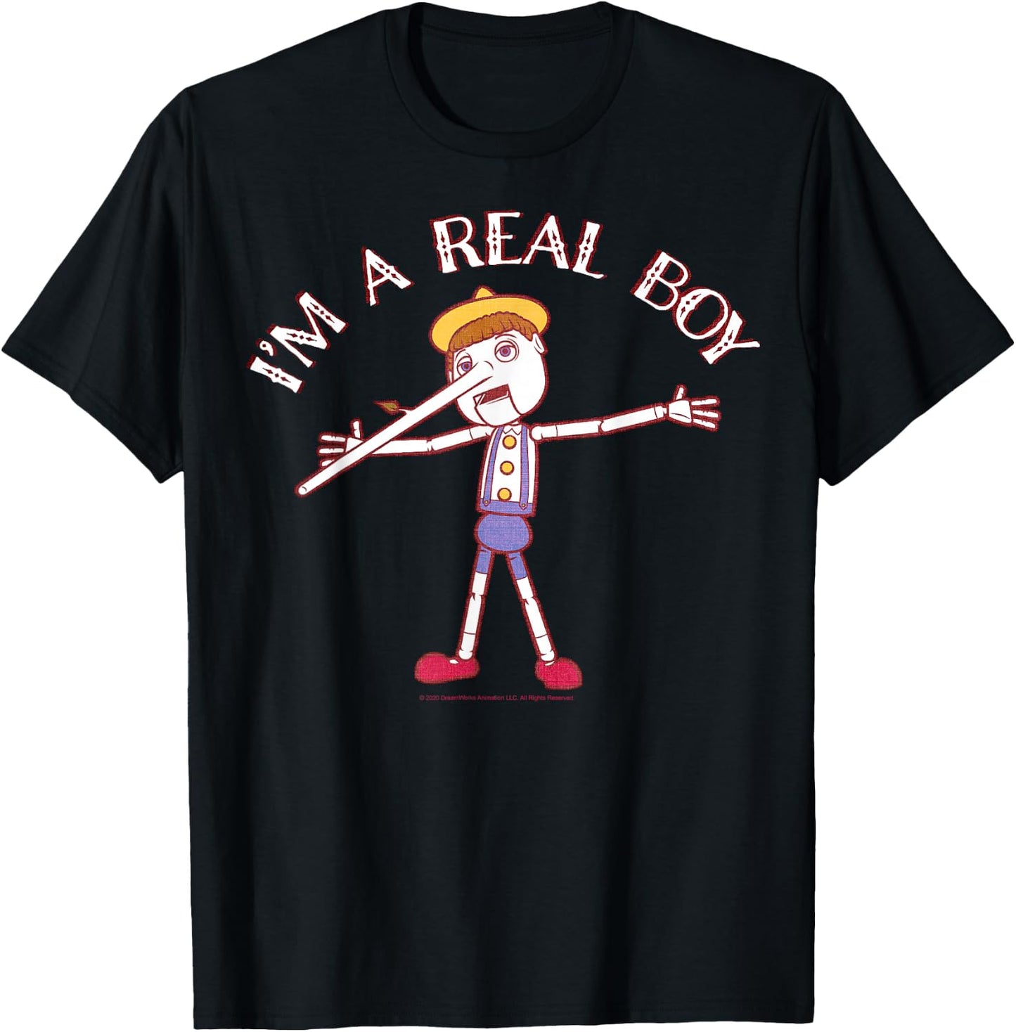 Shrek Pinocchio I'm A Real Boy T-Shirt - T-Shirt | Black