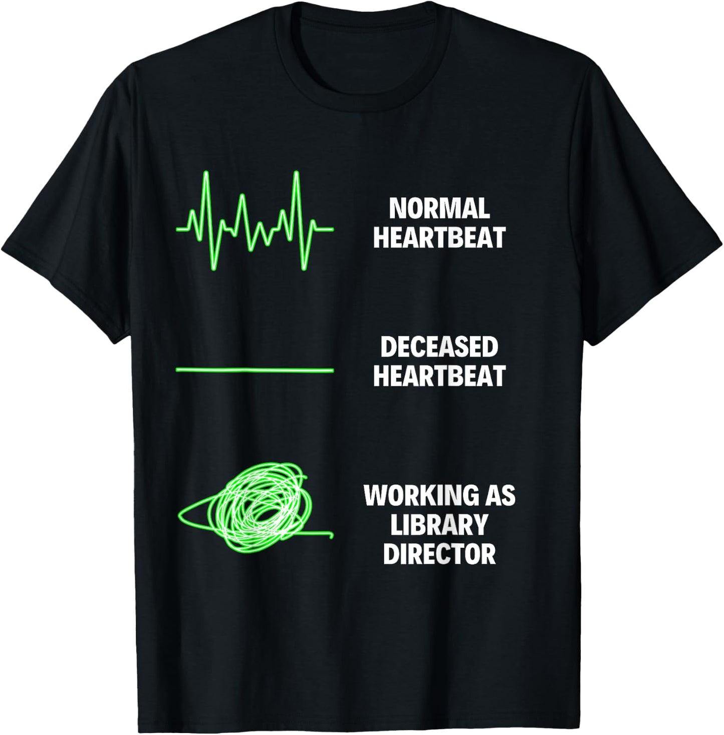 Library Director Reader Lover Book Lover Library Worker T-Shirt - T-Shirt | Black
