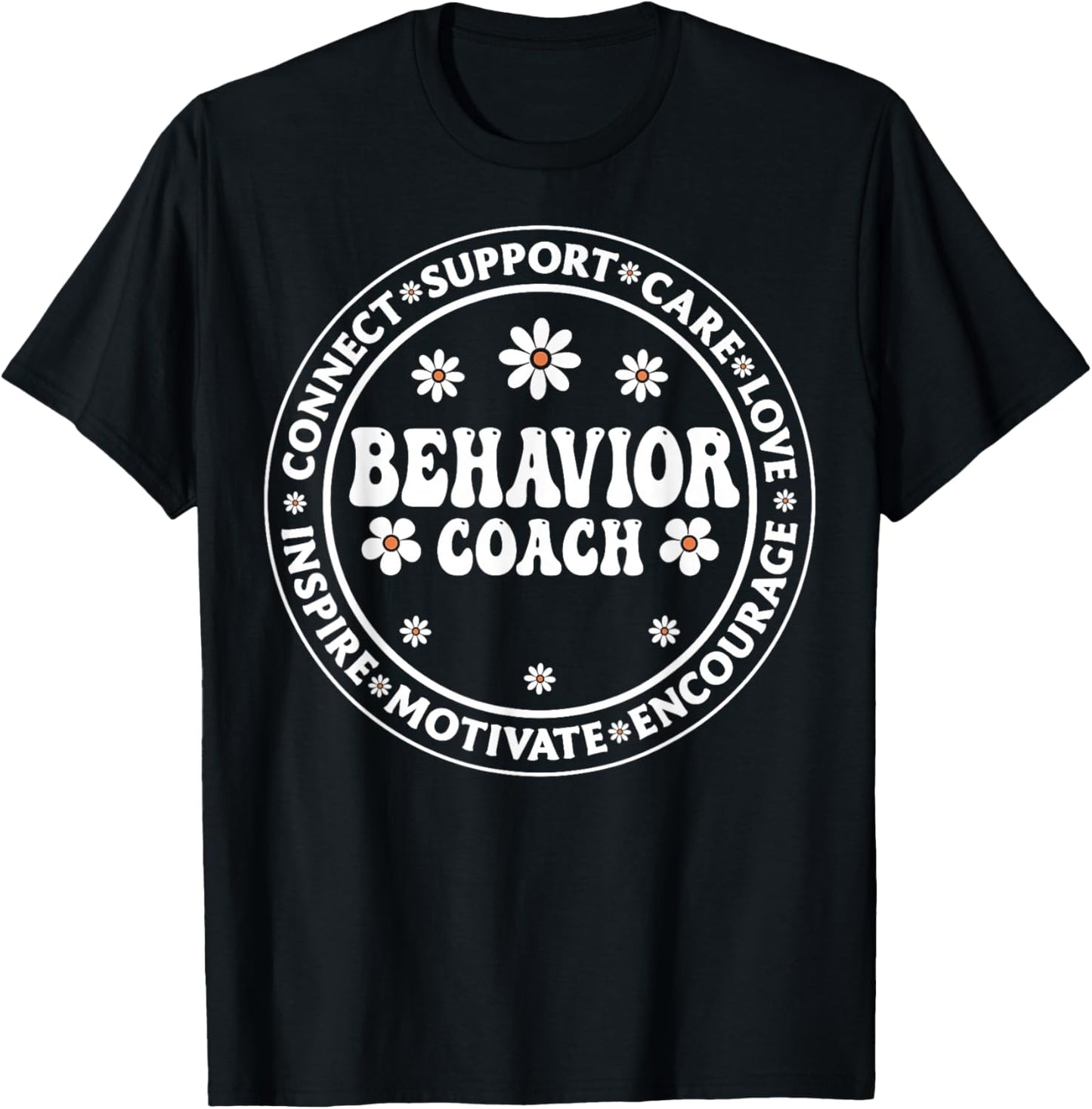 Behavior Coach - Funny Behavior Teacher Analyst Gifts ABA T-Shirt - T-Shirt | Black