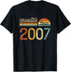 18th wedding anniversary 18 years - Best Husband Since 2007 T-Shirt - T-Shirt | Black