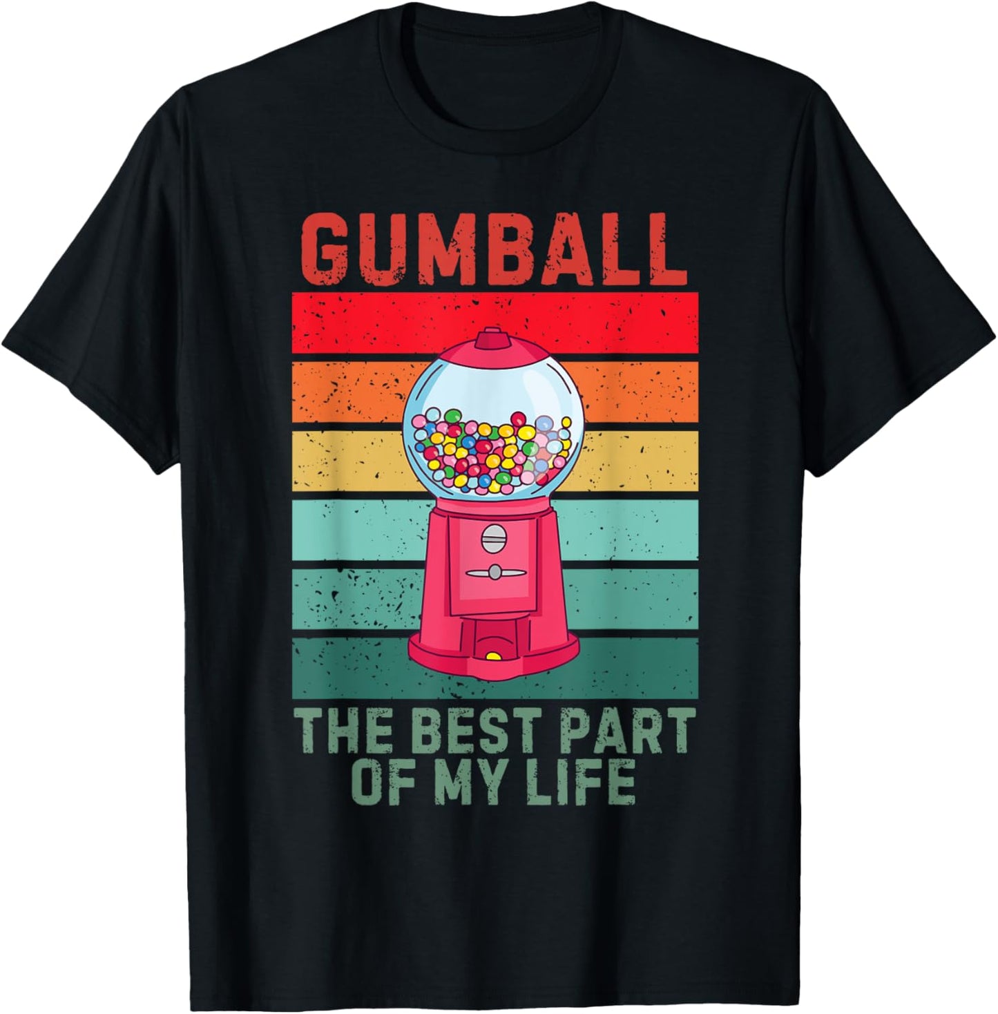 Vintage Gumball The Best Part Of My Life Retro Gumball T-Shirt - T-Shirt | Black