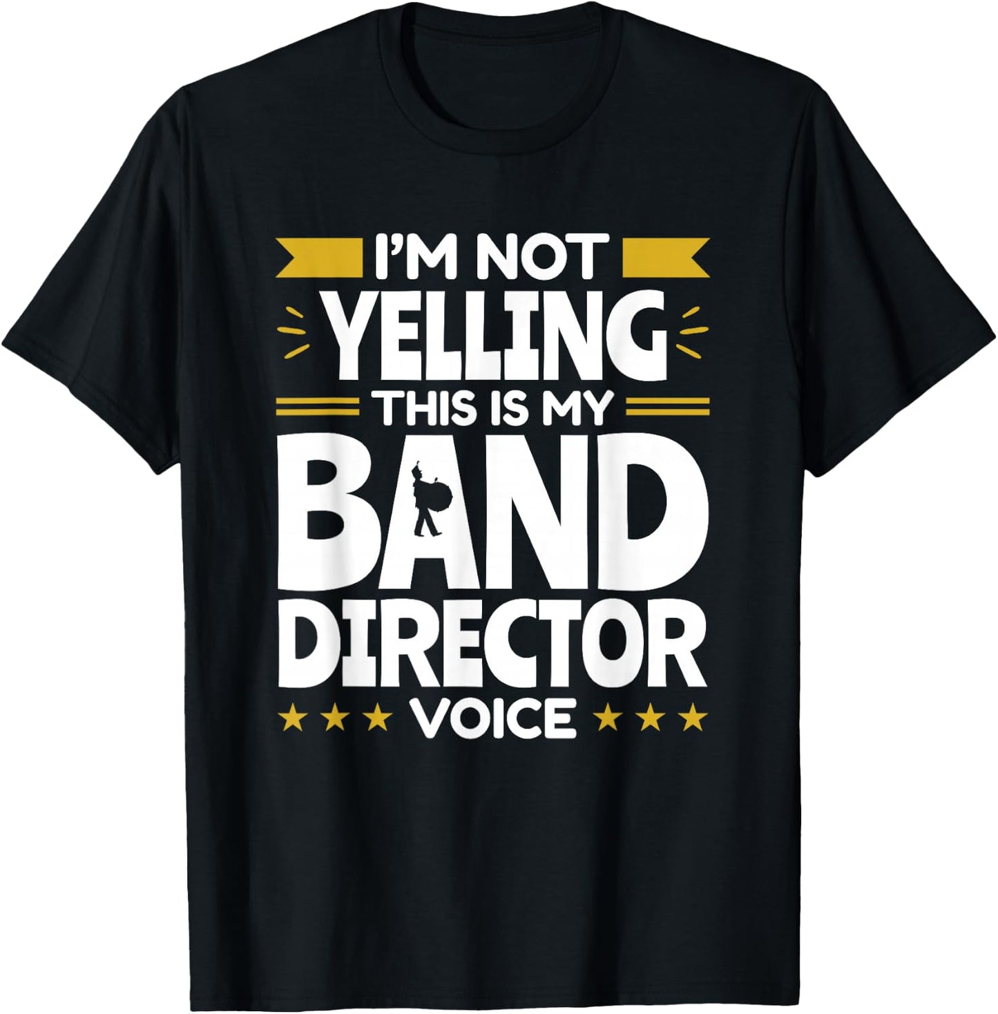 Band Director Voice Music Teacher Funny Appreciation T-Shirt - T-Shirt | Black