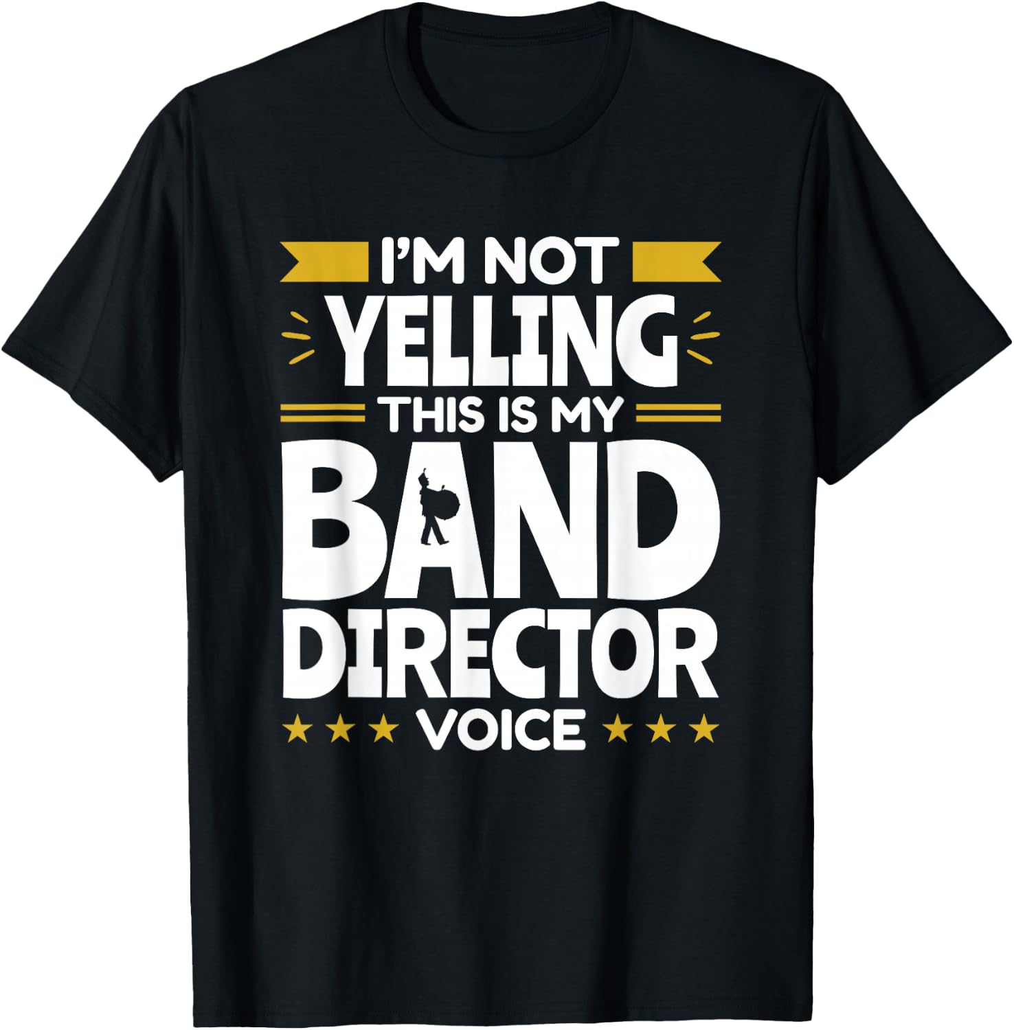 Band Director Voice Music Teacher Funny Appreciation T-Shirt - T-Shirt | Black