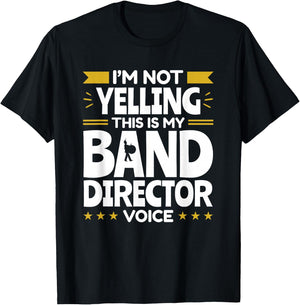 Band Director Voice Music Teacher Funny Appreciation T-Shirt - T-Shirt | Black