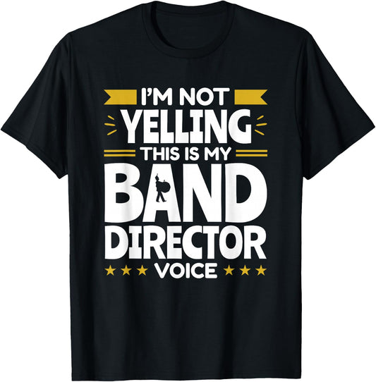 Band Director Voice Music Teacher Funny Appreciation T-Shirt - T-Shirt | Black