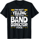 Band Director Voice Music Teacher Funny Appreciation T-Shirt - T-Shirt | Black