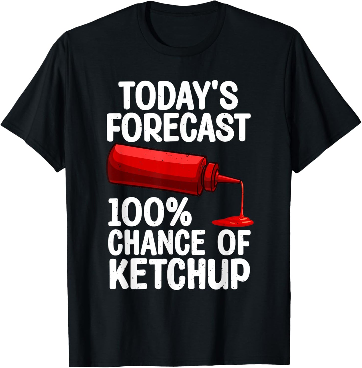 Funny Ketchup Art Women Youth Tomato Ketchup Lover T-Shirt - T-Shirt | Black