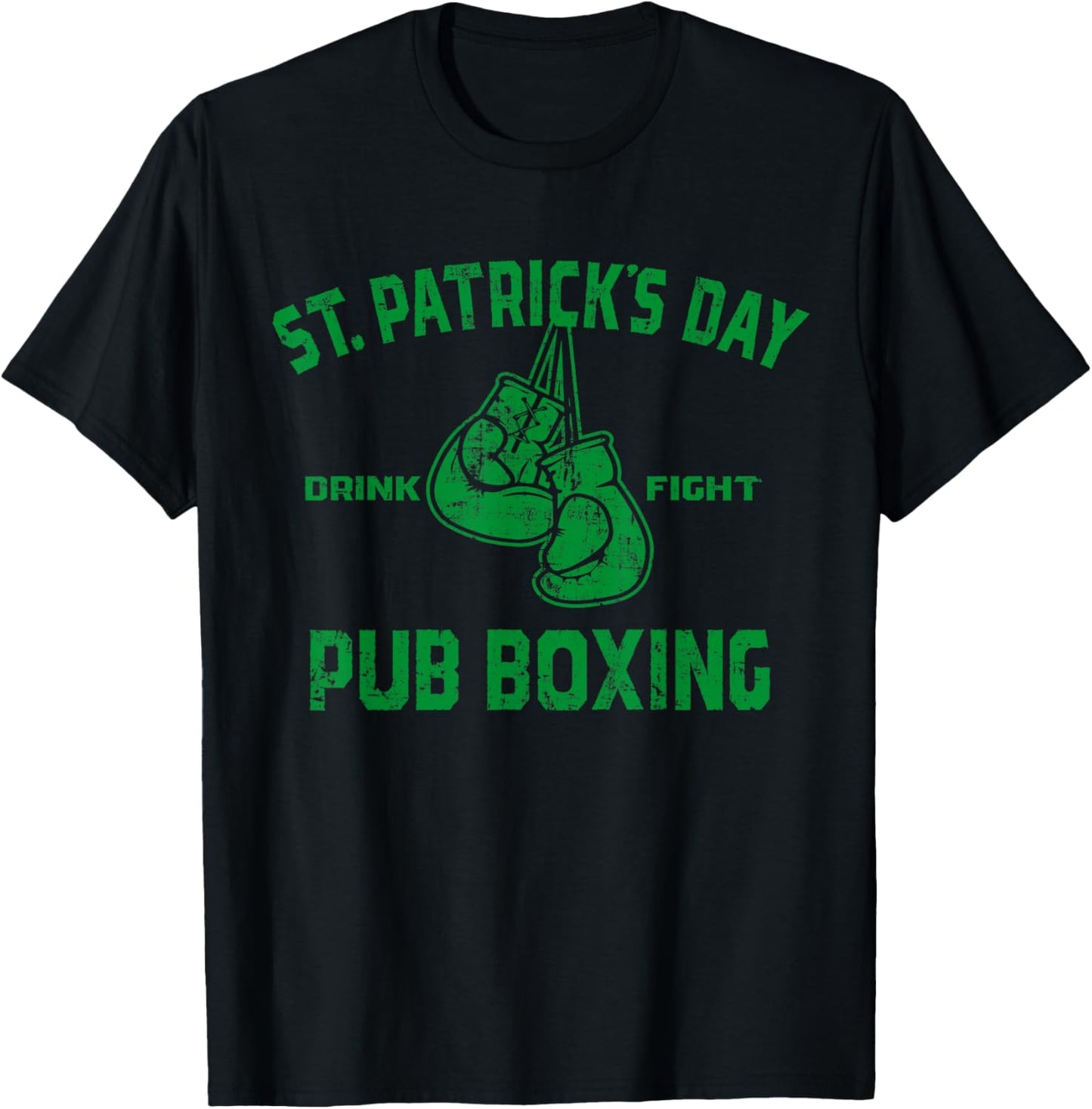 St. Patrick's Day Pub Boxing - Irish Drink Fight T-Shirt - T-Shirt | Black