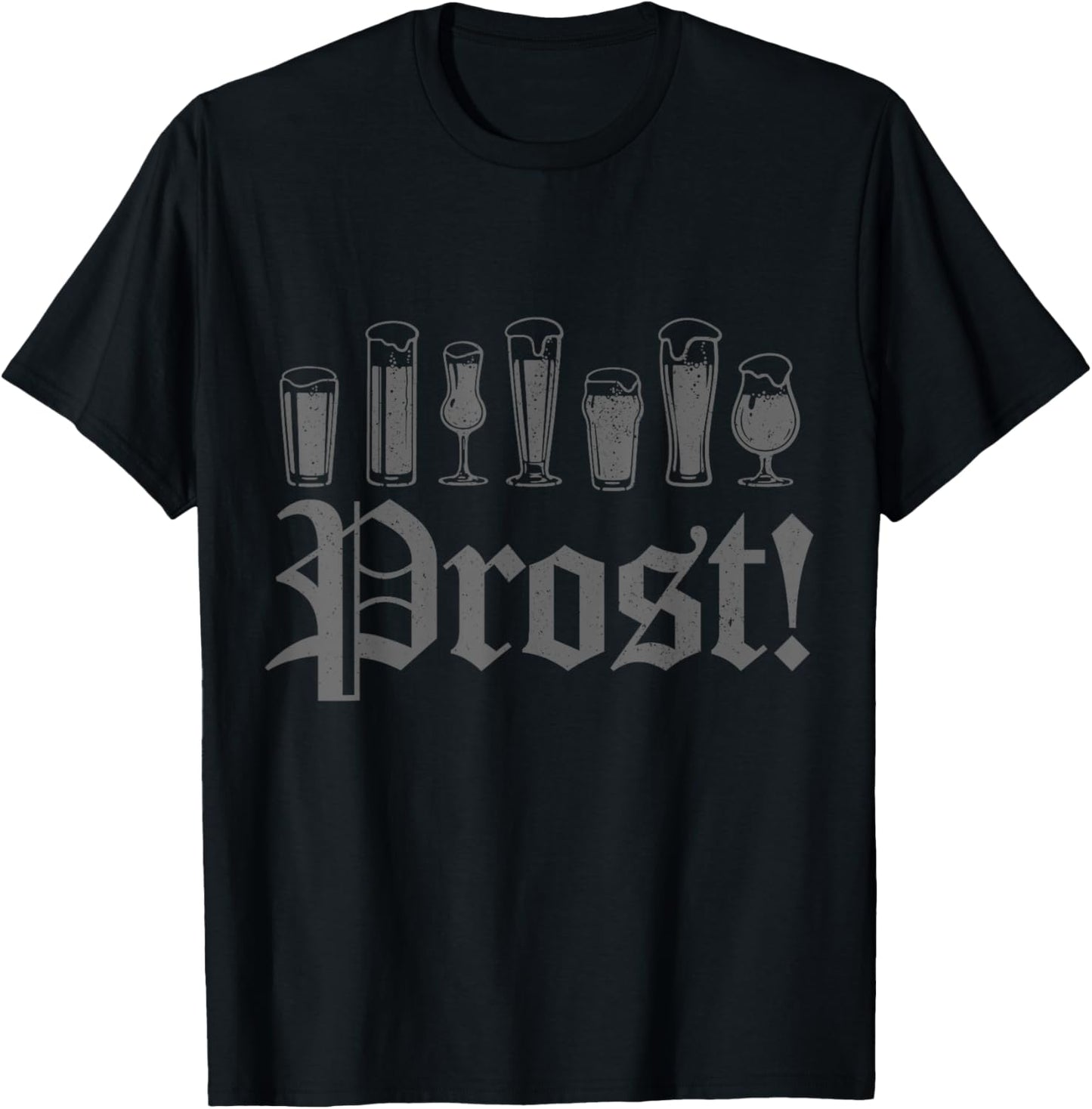 Oktoberfest Prost Germany Funny German Beer T-Shirt - T-Shirt | Black