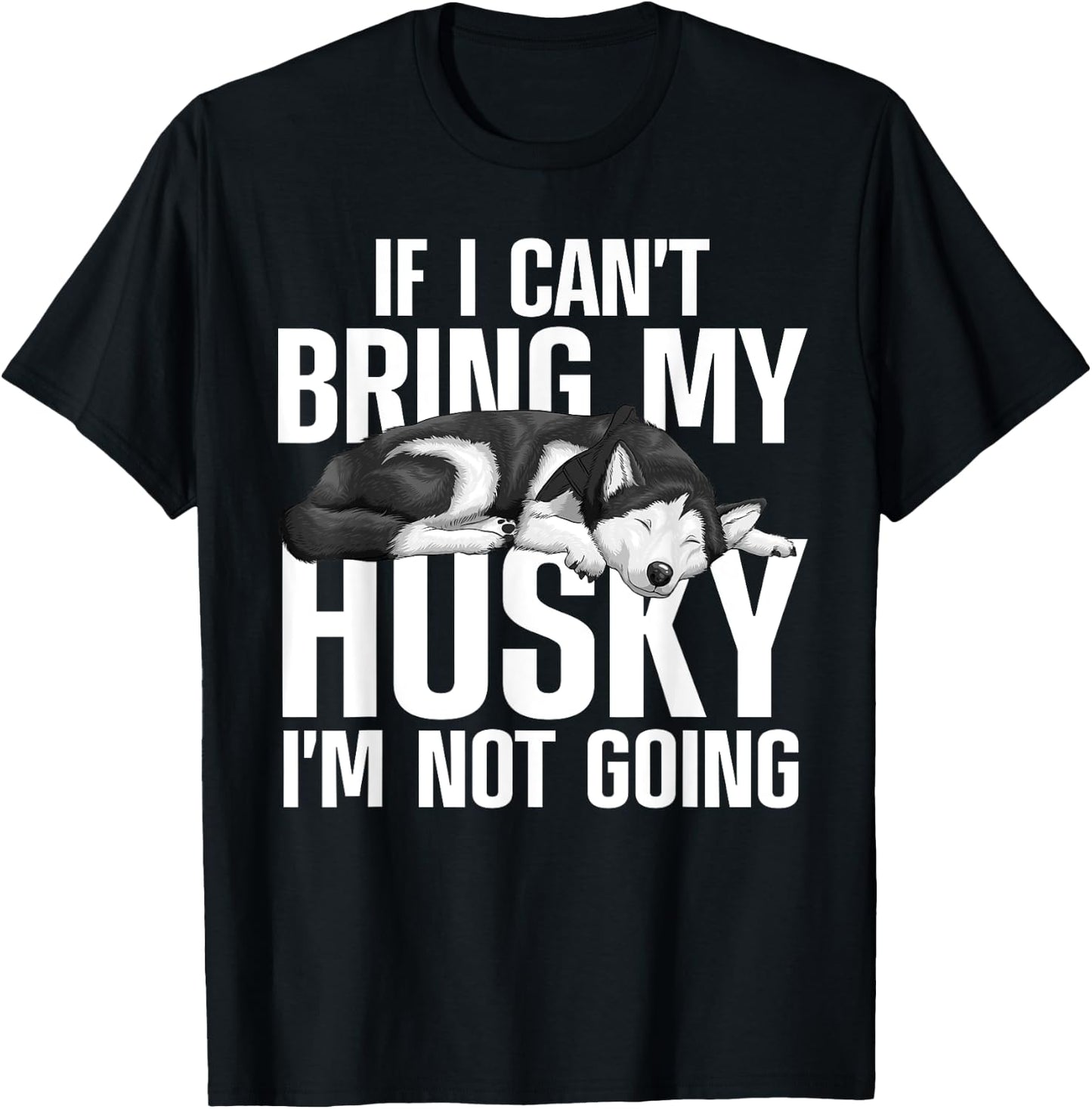 Husky Design Women Siberian Husky Dog Husky Lover T-Shirt - T-Shirt | Black