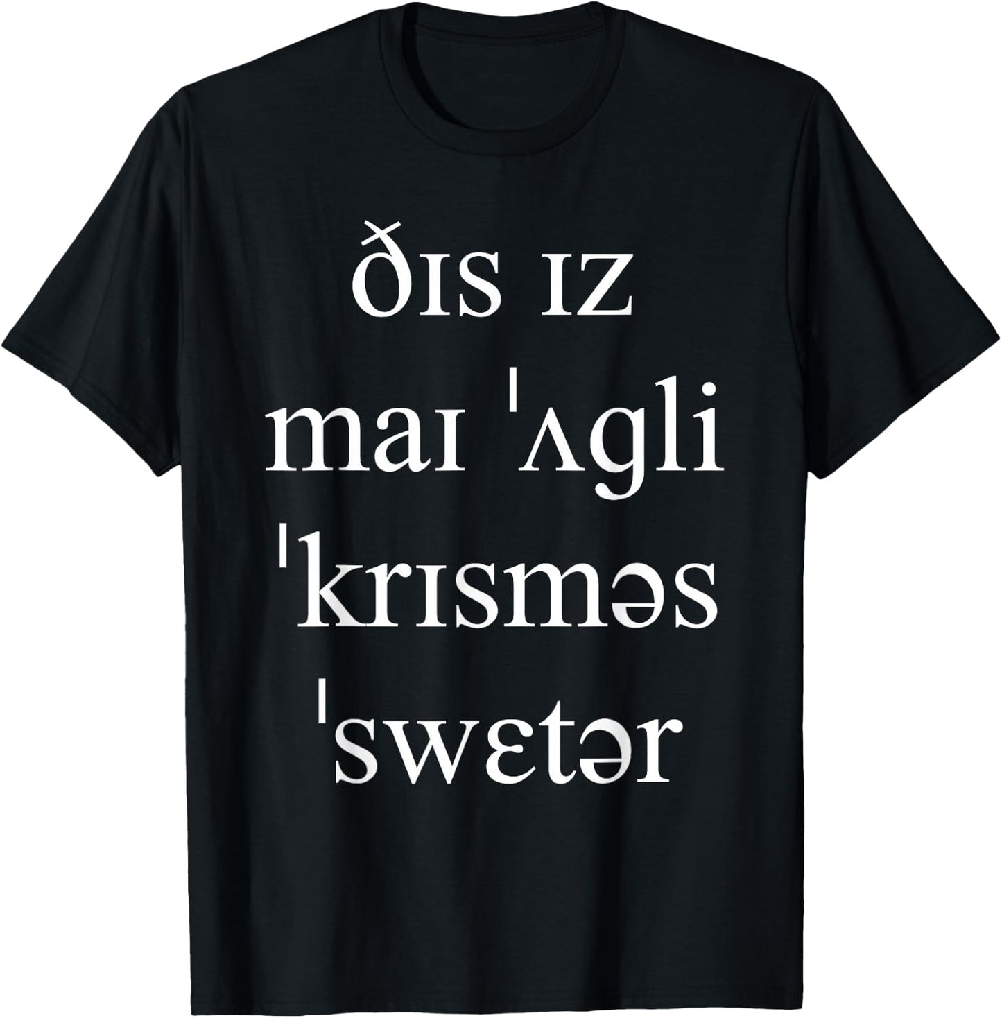 Christmas Speech Therapy Phonetics Linguistics Funny SLP T-Shirt - T-Shirt | Black