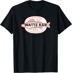 Watts Bar Lake fishing T-Shirt - T-Shirt | Black