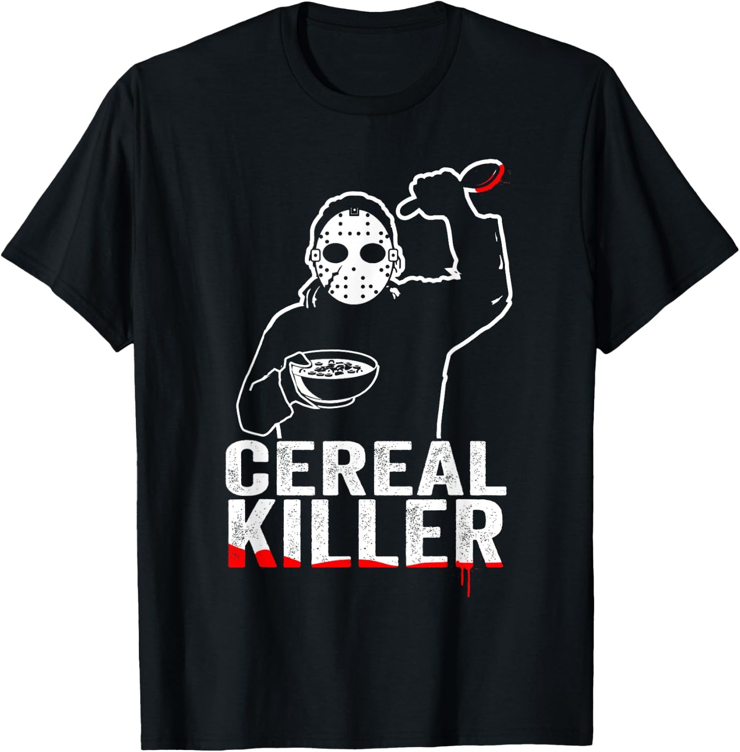 Funny Cereal Killer Shirt - Breakfast T-Shirt - T-Shirt | Black