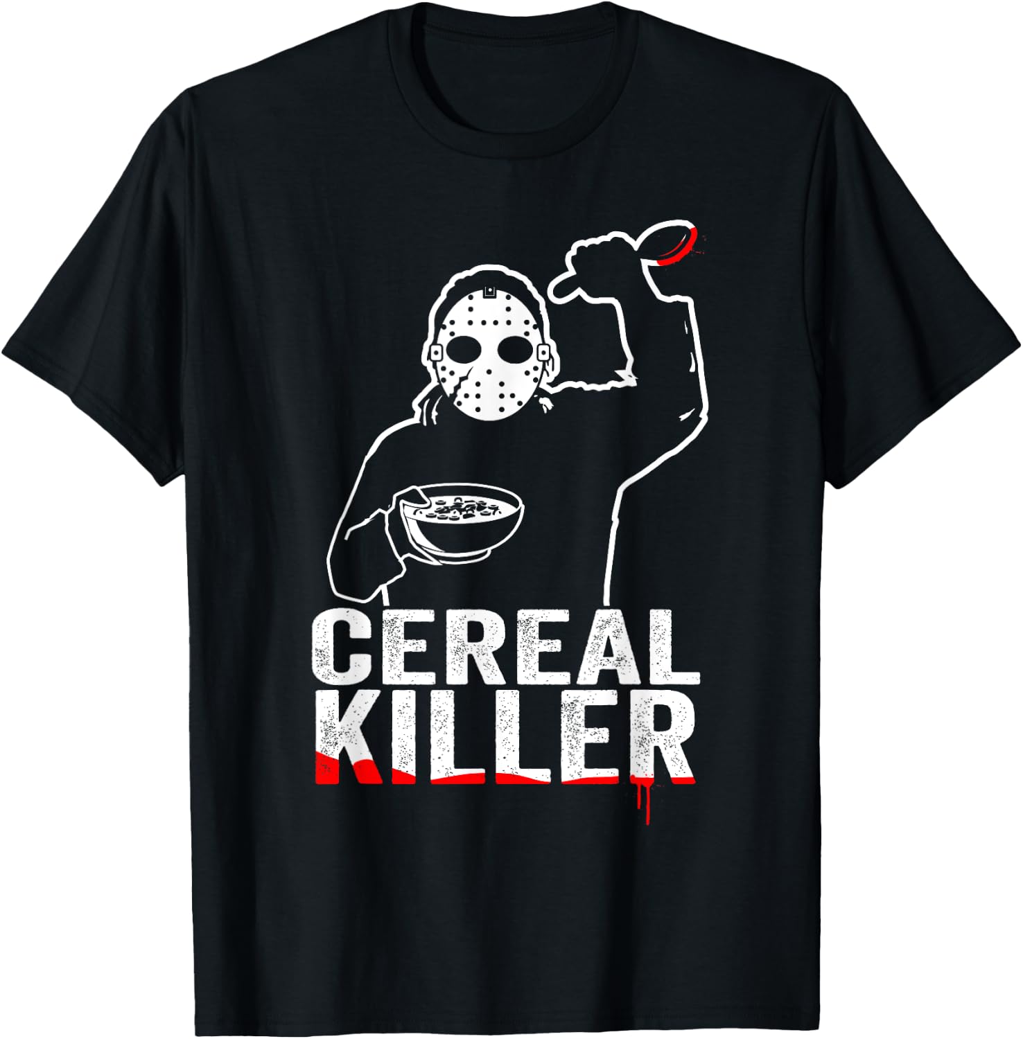 Funny Cereal Killer Shirt - Breakfast T-Shirt - T-Shirt | Black