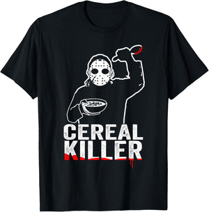 Funny Cereal Killer Shirt - Breakfast T-Shirt - T-Shirt | Black