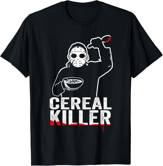 Funny Cereal Killer Shirt - Breakfast T-Shirt - T-Shirt | Black